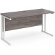 Maestro 600mm Deep Straight Office Desk